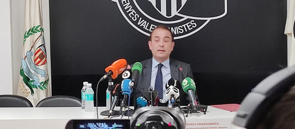 El exvicepresidente del Valencia CF Miguel Zorío, en una imagen de archivo