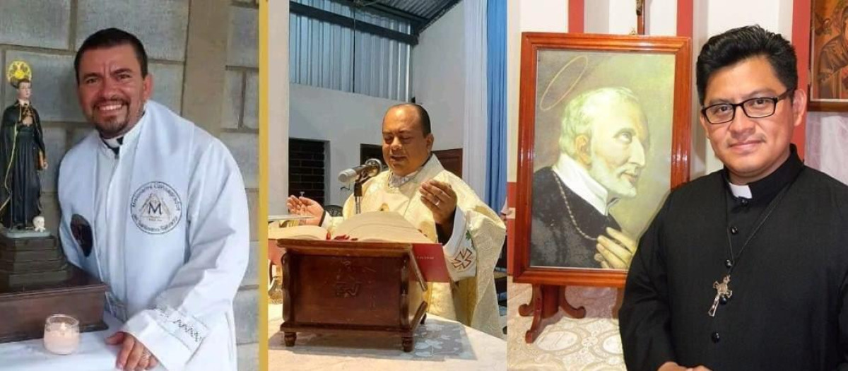 Los tres sacerdotes expulsados de Nicaragua