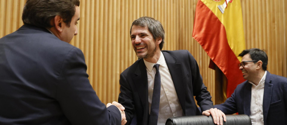 El ministro de Cultura, Ernest Urtasun, en la comisión del pasado lunes en el Congreso