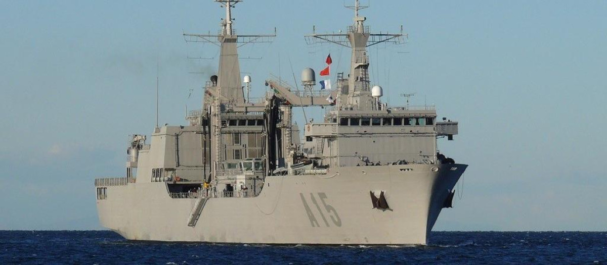 El Buque de Aprovisionamiento de Combate Cantabria (BAC) Cantabria