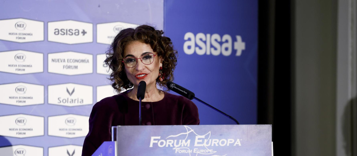 La vicepresidenta primera del Gobierno, ministra de Hacienda y vicesecretaria general del PSOE, María Jesús Montero