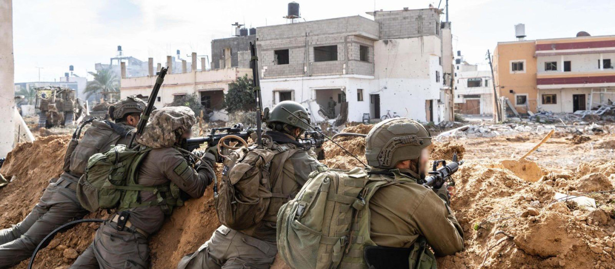 Miembros de las Fuerzas de Defensa de Israel (FDI), en Gaza