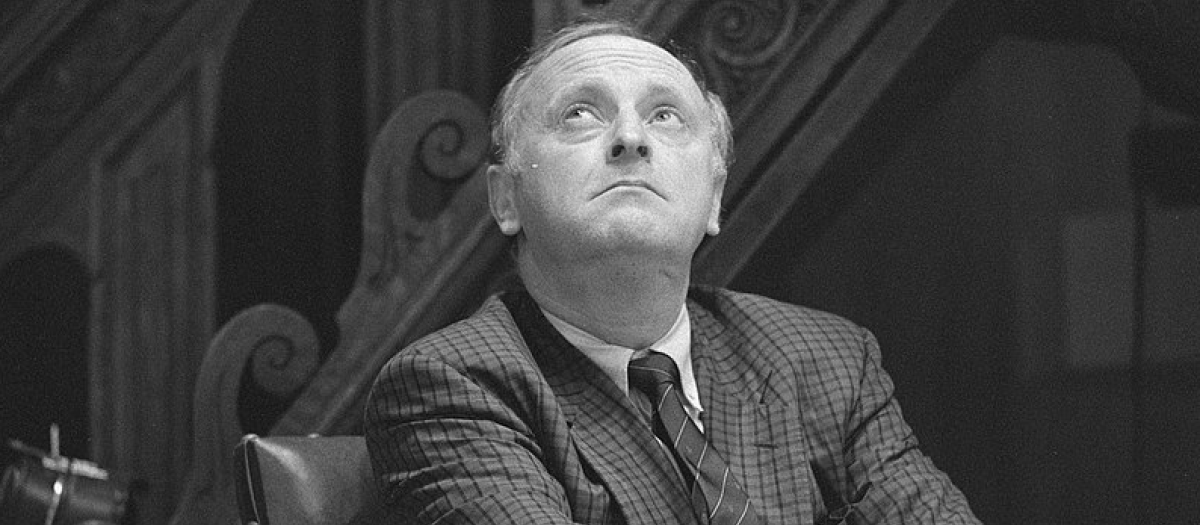 El poeta ruso Joseph Brodsky en 1988