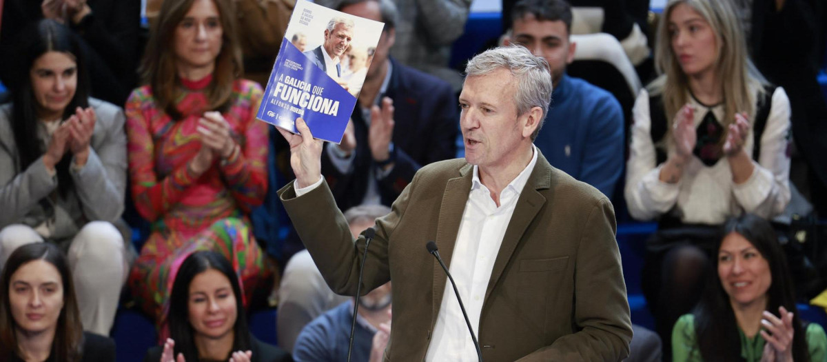 El presidente del Partido Popular de Galicia, Alfonso Rueda