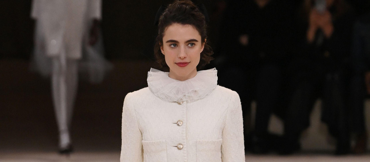 A model wears Chanel collection during Paris Fashion Week, , France - 23 Jan 2024