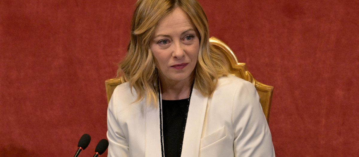 La primer ministra italiana, Giorgia Meloni