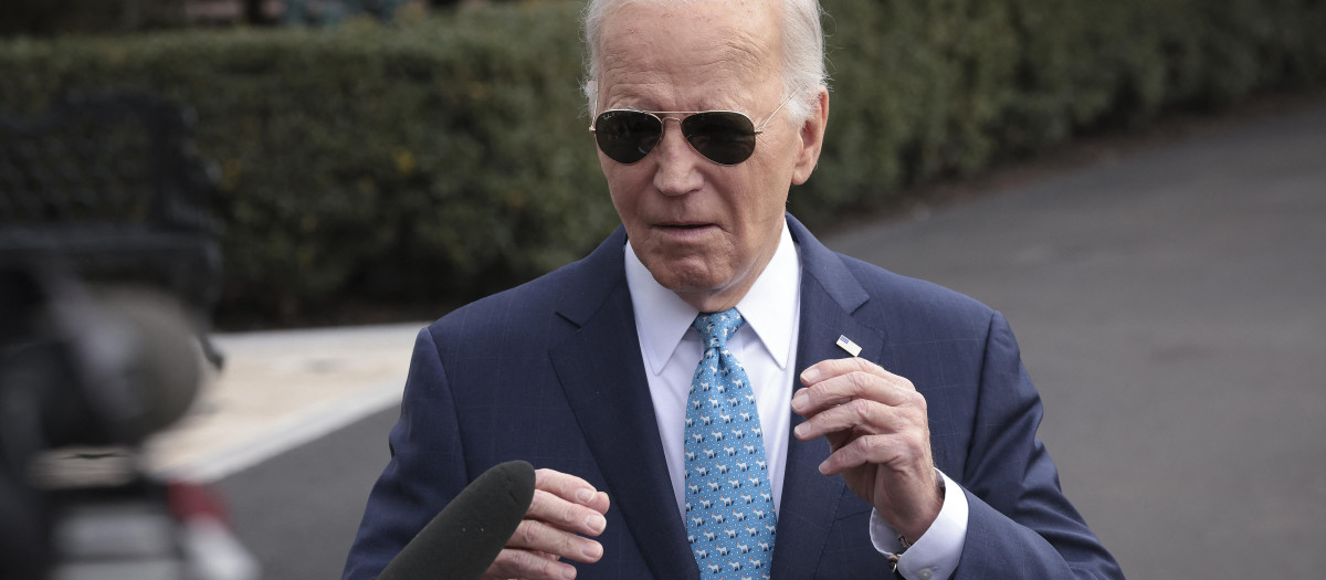 El presidente Biden en su encuentro con los medios en la Casa Blanca