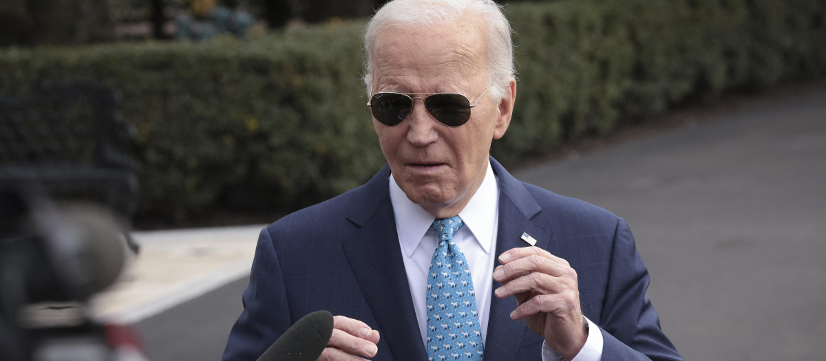 El presidente Biden en su encuentro con los medios en la Casa Blanca