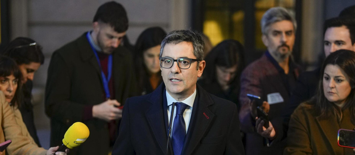 El ministro de Justicia y Presidencia, Félix Bolaños