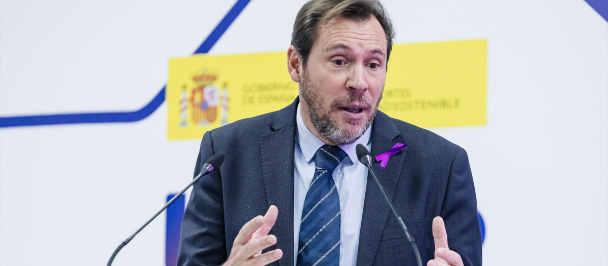 El ministro de Transportes y Movilidad Sostenible, Óscar Puente