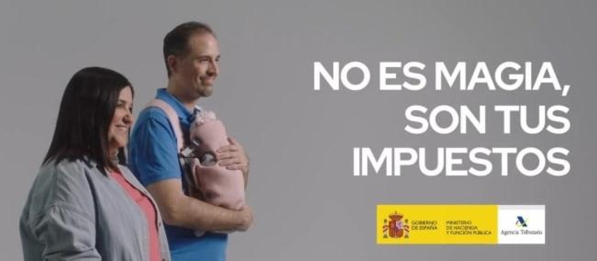 Ejemplo de publicidad institucional del Gobierno en una campaña de 2023