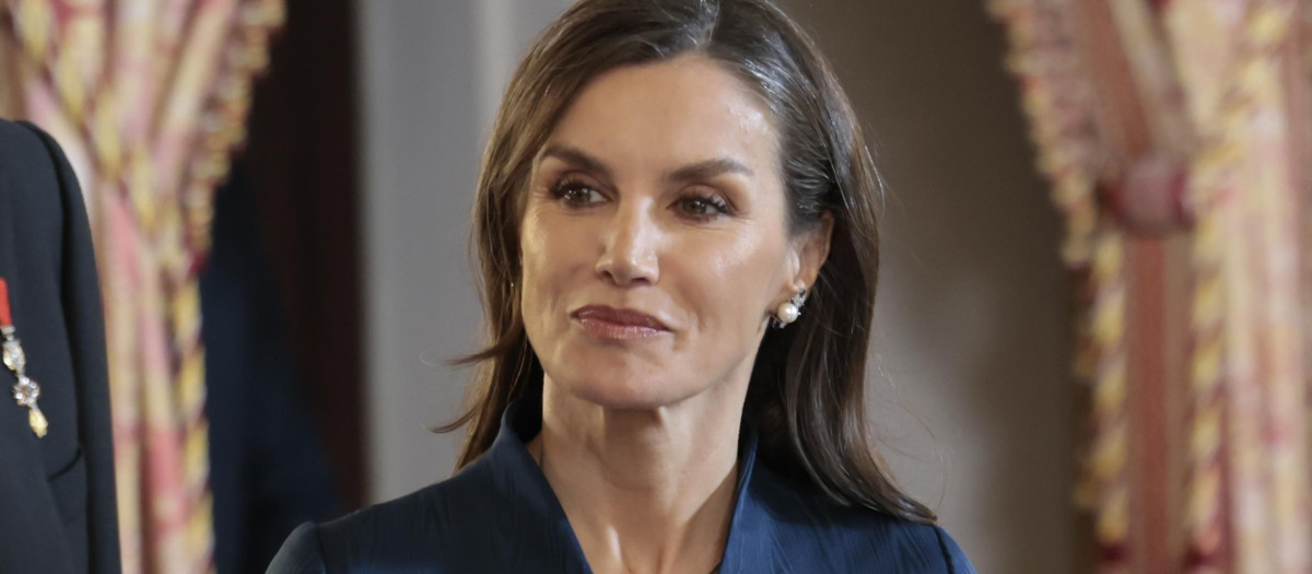 La Reina Letizia, en la recepción del cuerpo diplomático
