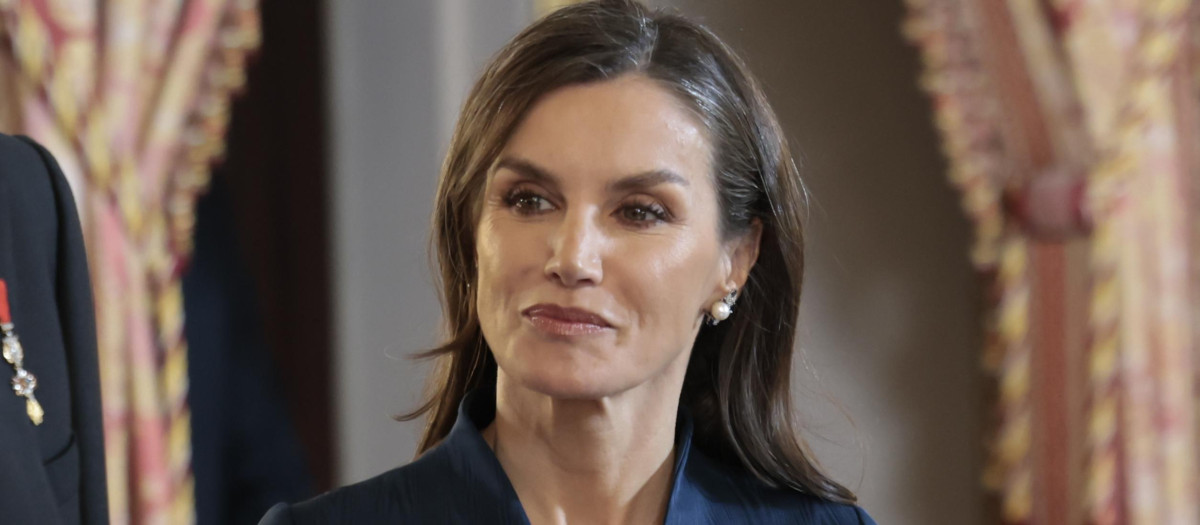 La Reina Letizia, en la recepción del cuerpo diplomático