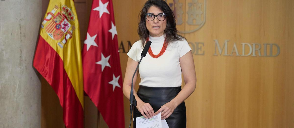 La portavoz de Más Madrid en la Asamblea de Madrid, Manuela Bergerot