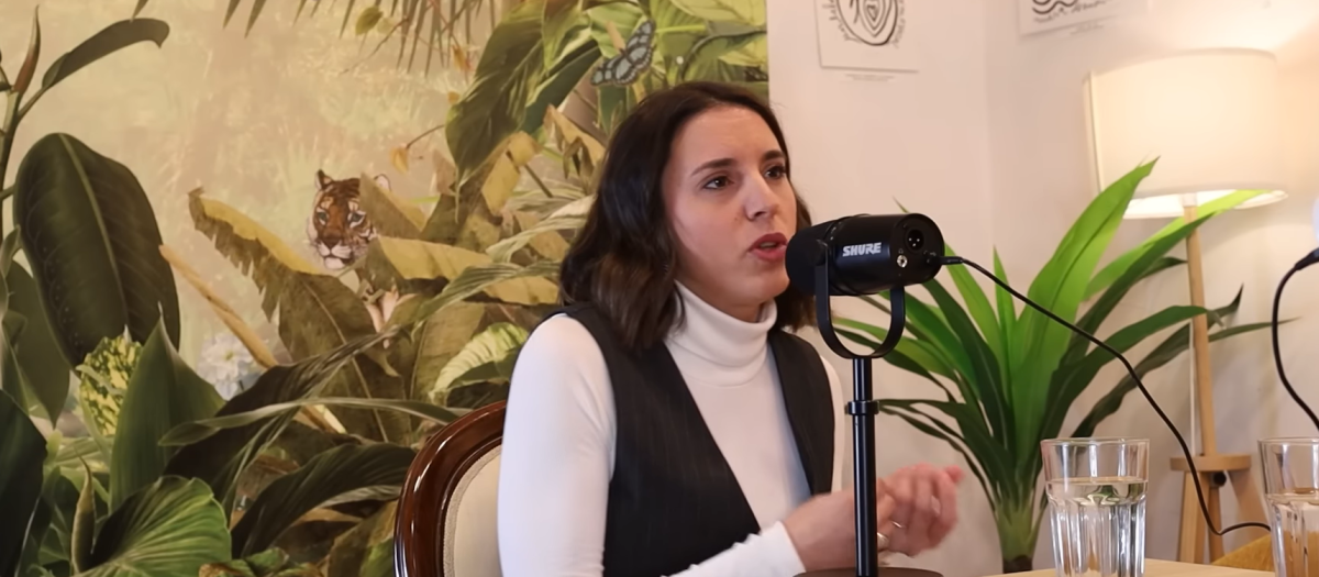 Irene Montero, en el podcast Animales Humanos