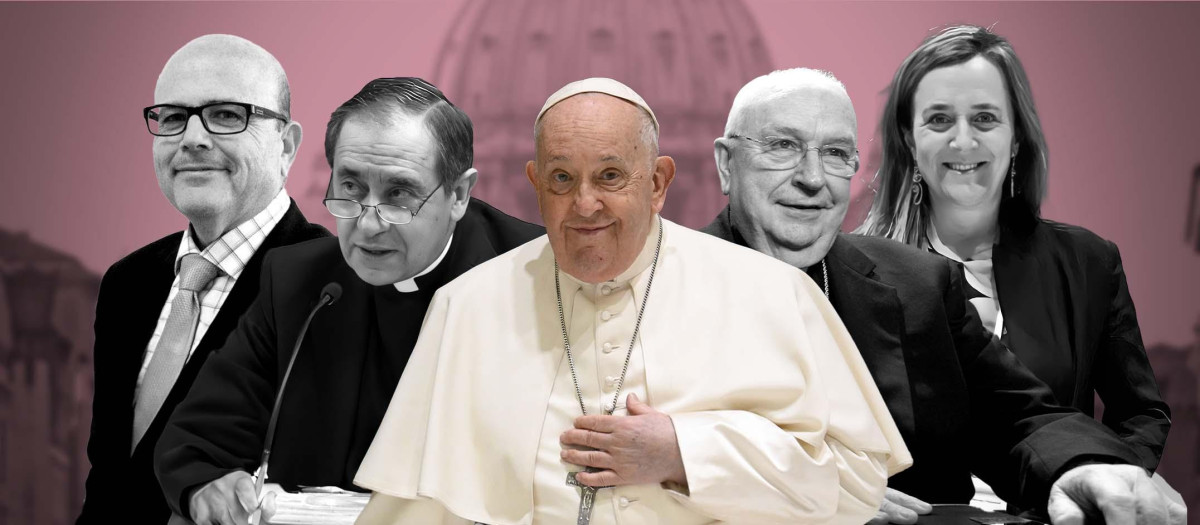 De izquierda a derecha, Maximino Caballero, Juan Ignacio Arrieta, Fernando Vérgez y Amparo Alonso