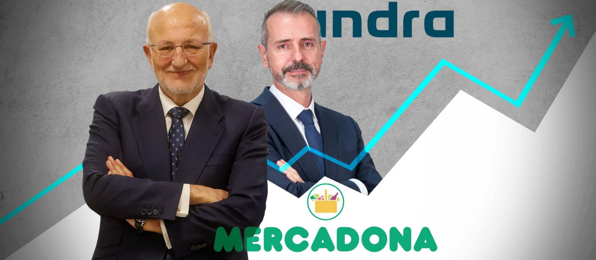 Los presidentes de Mercadona, Juan Roig, y de Indra, Marc Murtra, muestran caminos diversos.