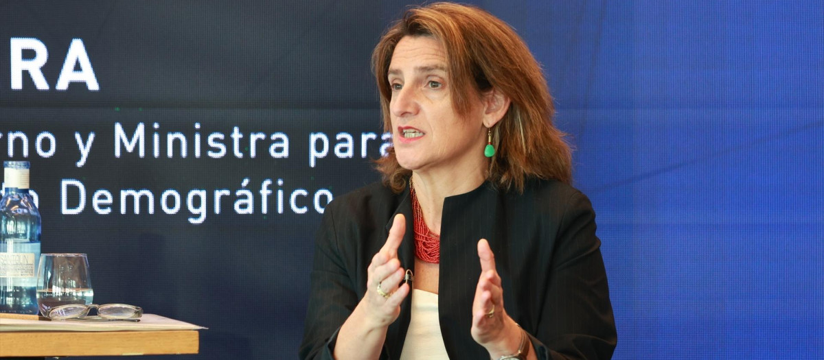 La vicepresidenta tercera del Gobierno y ministra para la Transición Ecológica y el Reto Demográfico, Teresa Ribera