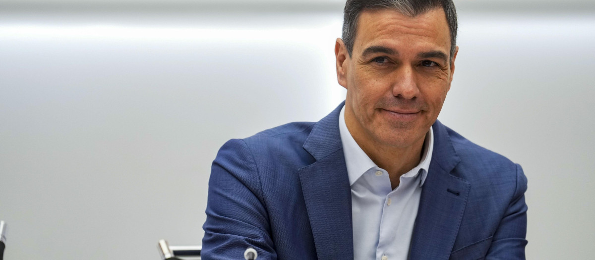 Pedro Sánchez, este lunes en Ferraz