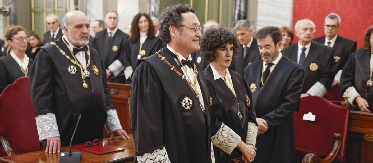 El fiscal general del Estado, Álvaro García Ortiz durante su toma posesión del cargo