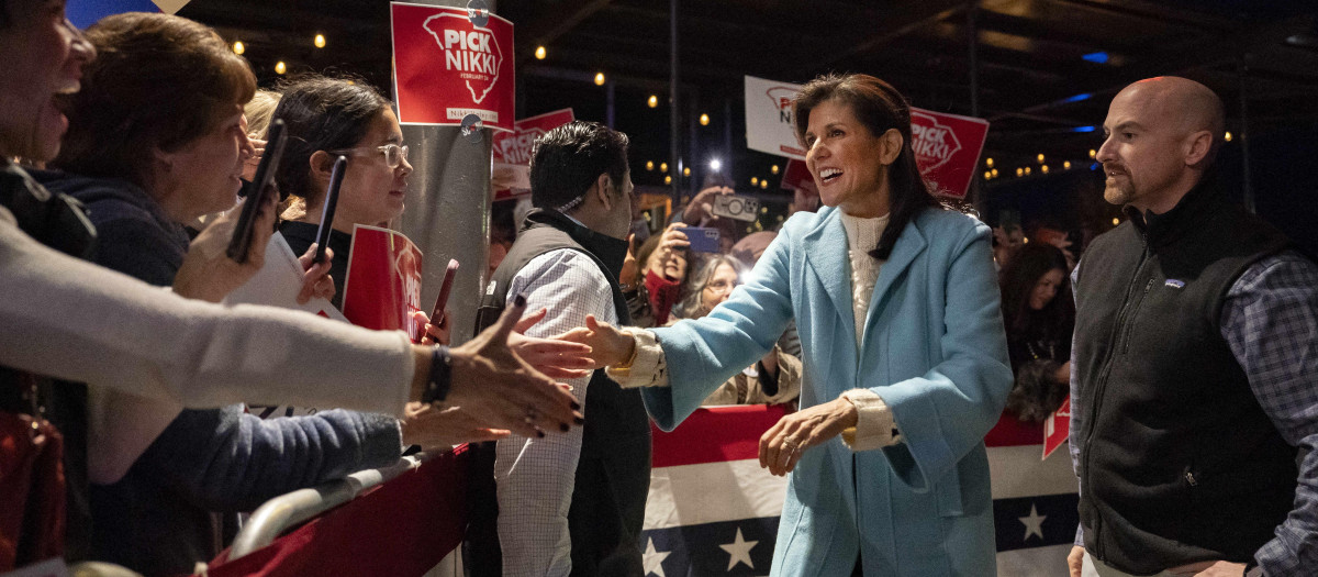 Nikki Haley aspirante a la nominación republicana a la Casa Blanca