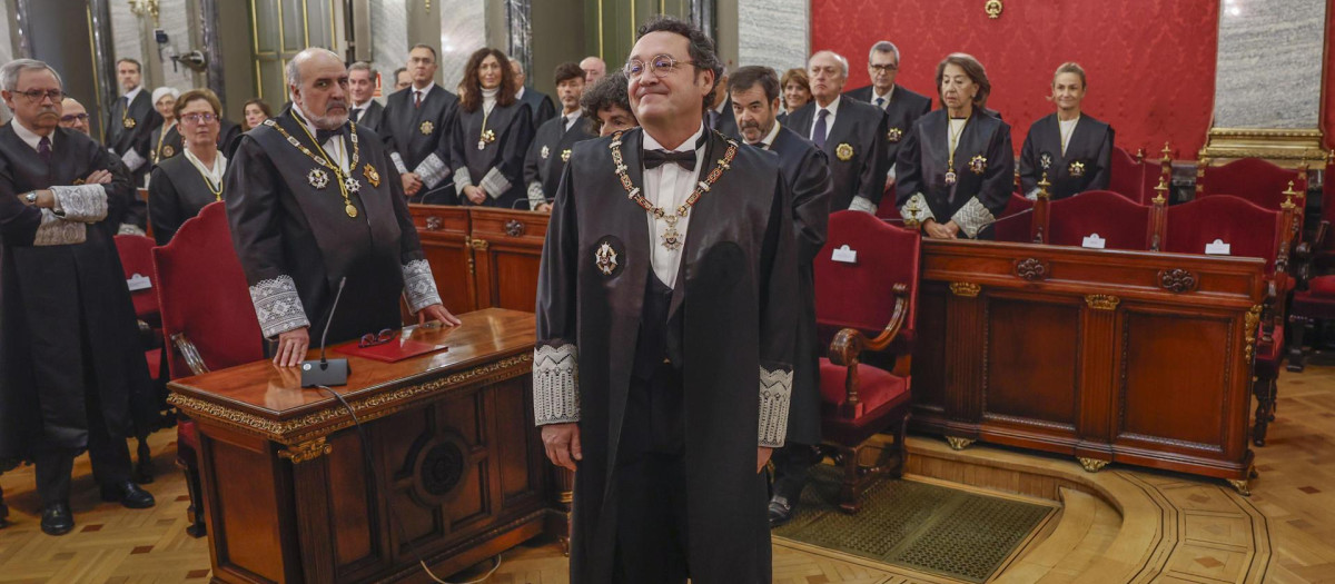 El fiscal general del Estado, Álvaro García Ortiz tras tomar posesión de su cargo en el Supremo