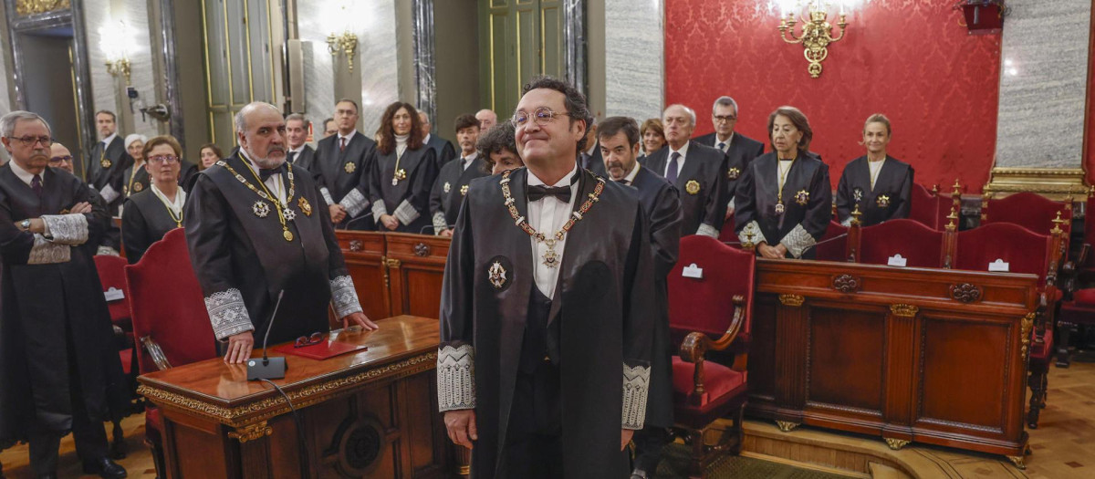 El fiscal general del Estado, Álvaro García Ortiz tras tomar posesión de su cargo en el Supremo