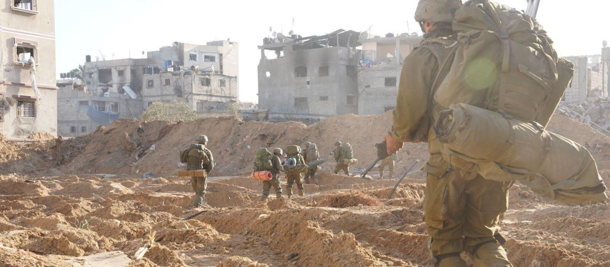 Soldados de las Fuerzas de Defensa de Israel (FDI) en la Franja de Gaza