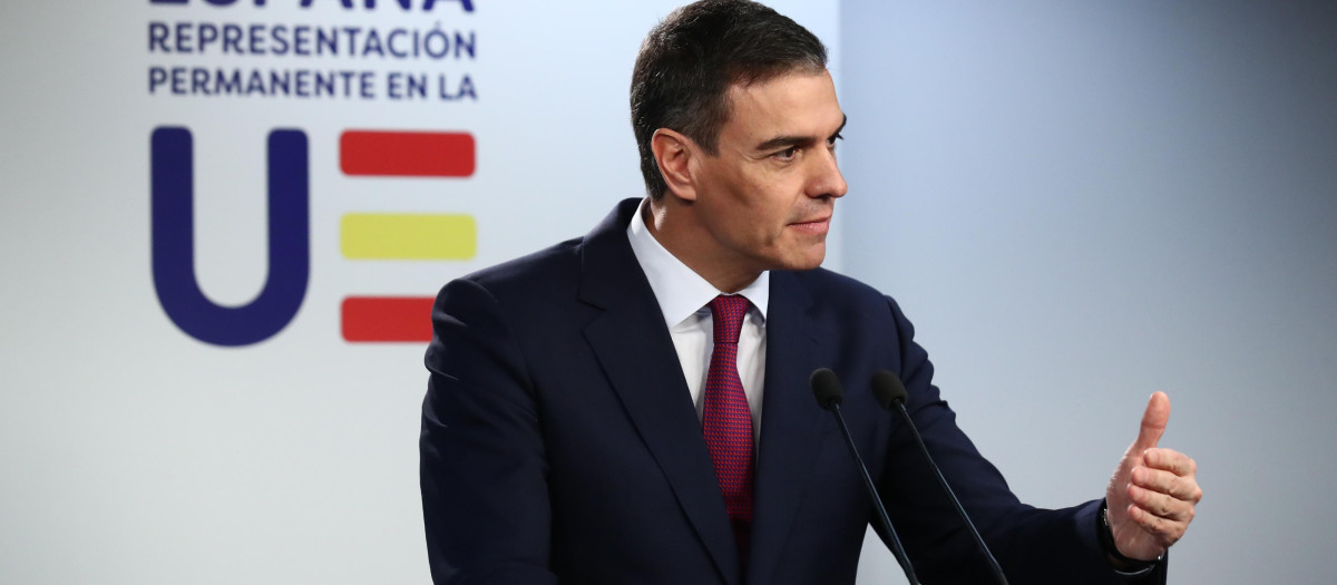 Pedro Sánchez, en Bruselas