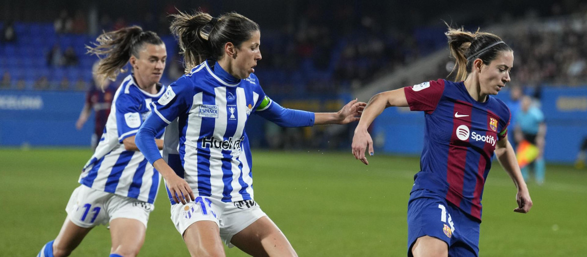 Aitana Bonmatí, en el último partido de Liga del FC Barcelona femenino