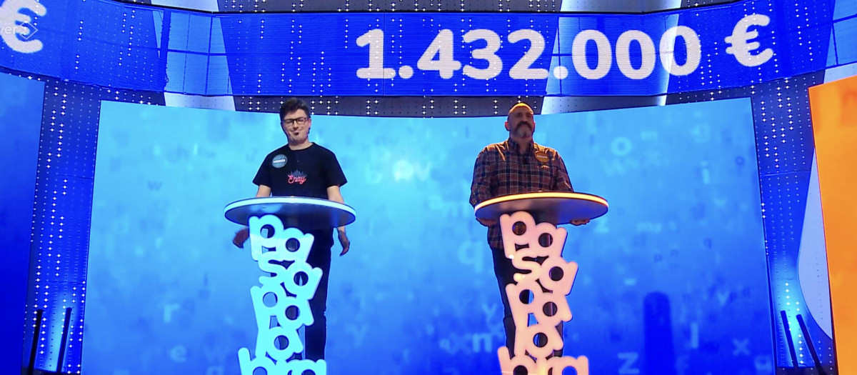 Moisés y Óscar, durante el rosco de este martes