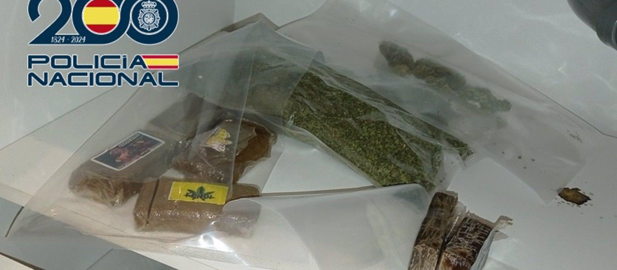 Droga incautada por la Policía Nacional en Málaga