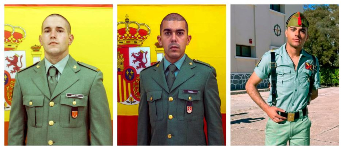Los tres legionarios que logran rescatar a dos jóvenes arrastrados por la corriente en una playa de Ceuta