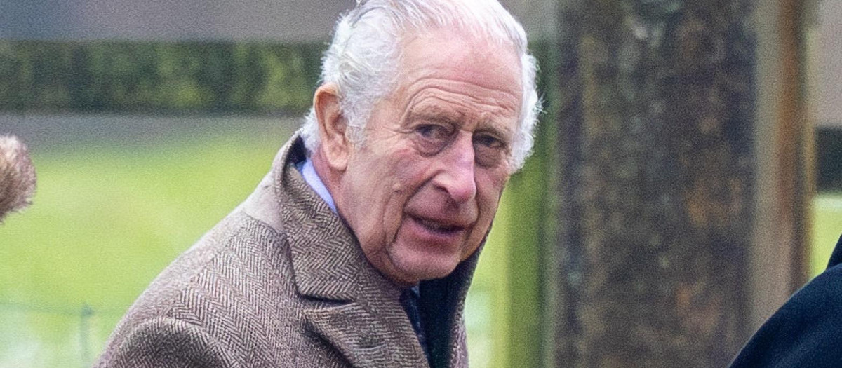 King Charles and Queen Camilla  attending the morning service in Sandringham, Norfolk,