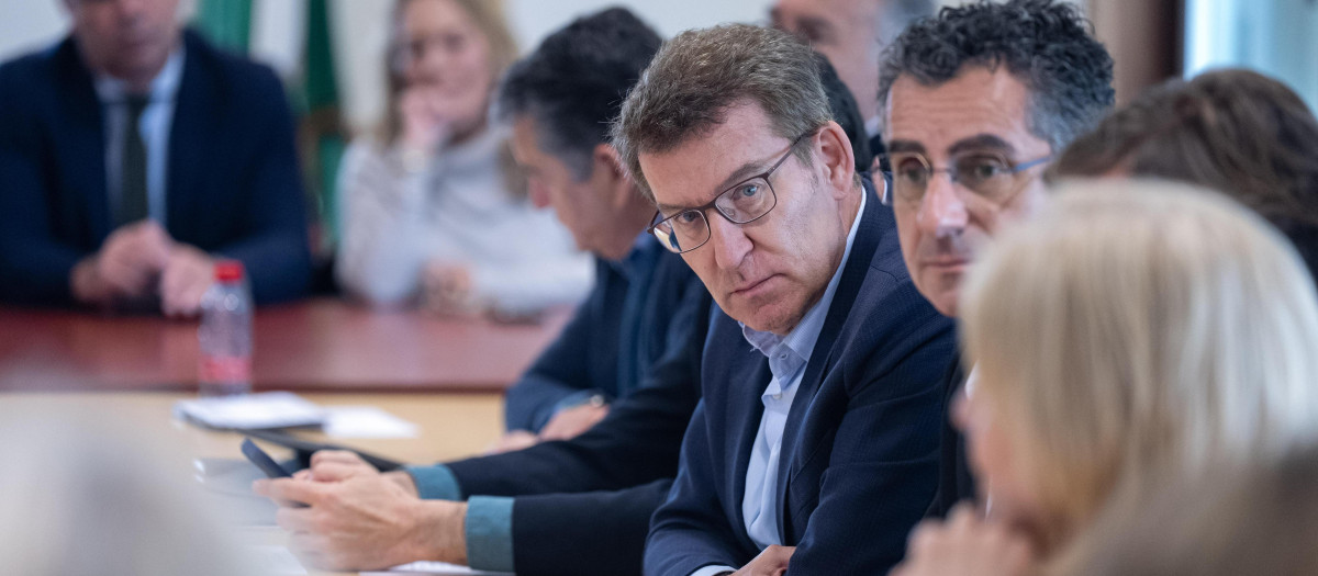 Alberto Núñez Feijóo, este lunes en Barbate