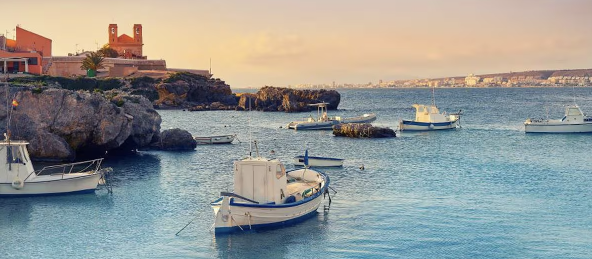 Puerto de Tabarca al atardecer