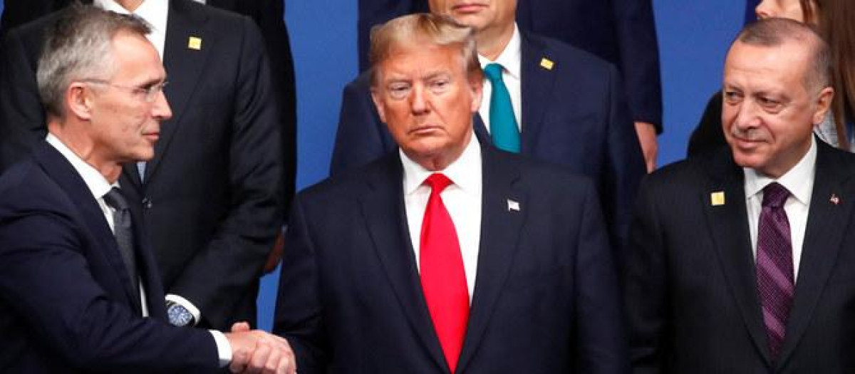 El expresidente Donald Trump en un evento de la OTAN en Londres (2019)