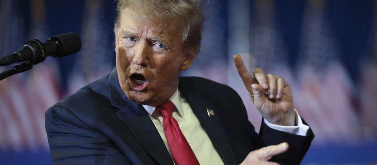 Donald Trump durante un acto de campaña en Carolina del Sur