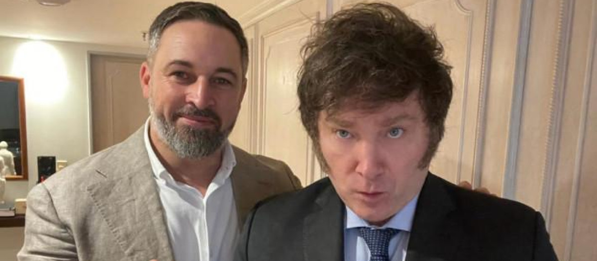 Santiago Abascal y Javier Milei juntos en Buenos Aires