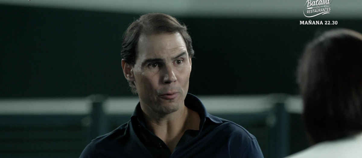 Rafa Nadal, durante la entrevista