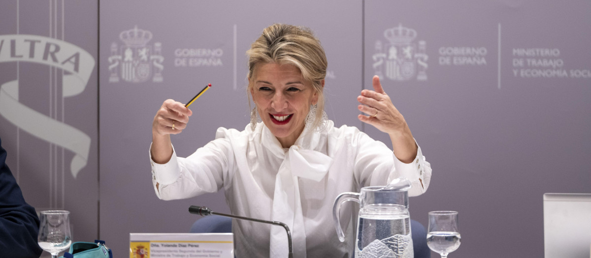 La vicepresidenta segunda del Gobierno y ministra de Trabajo y Economía Social, Yolanda Díaz