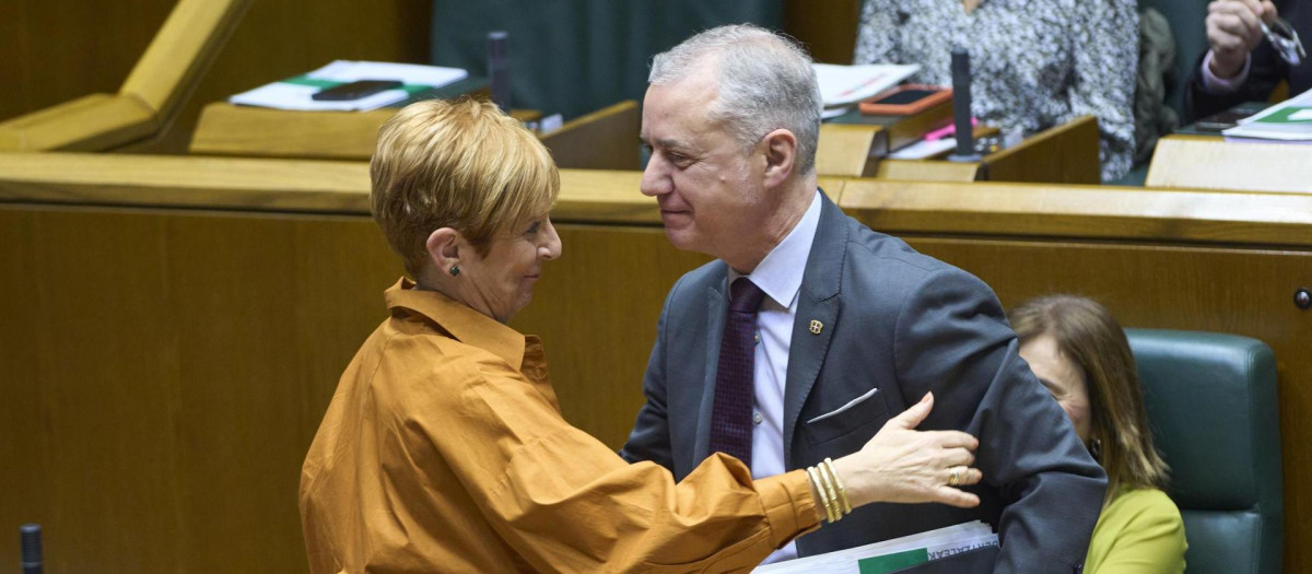 El lehendakari Iñigo Urkullu en el parlamento vasco