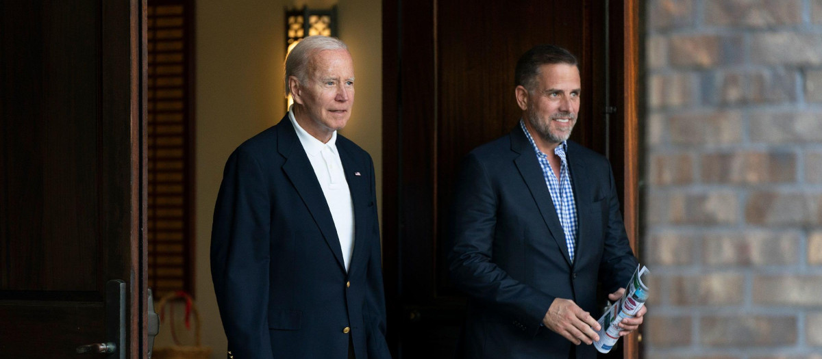 Joe Biden y su hijo Hunter