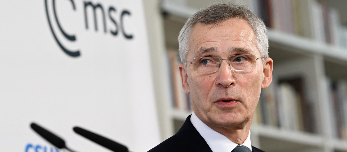 El secretario general de la OTAN Jens Stoltenberg en Munich