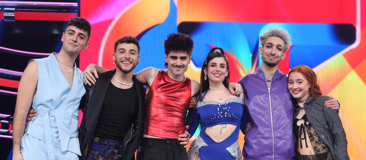 Juanjo, Lucas, Martín, Naiara, Paul y Ruslana, los seis finalistas de Operación Triunfo