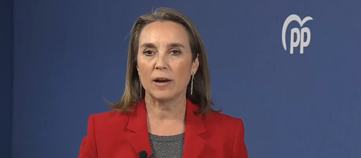 La secretaria general del PP, Cuca Gamarra