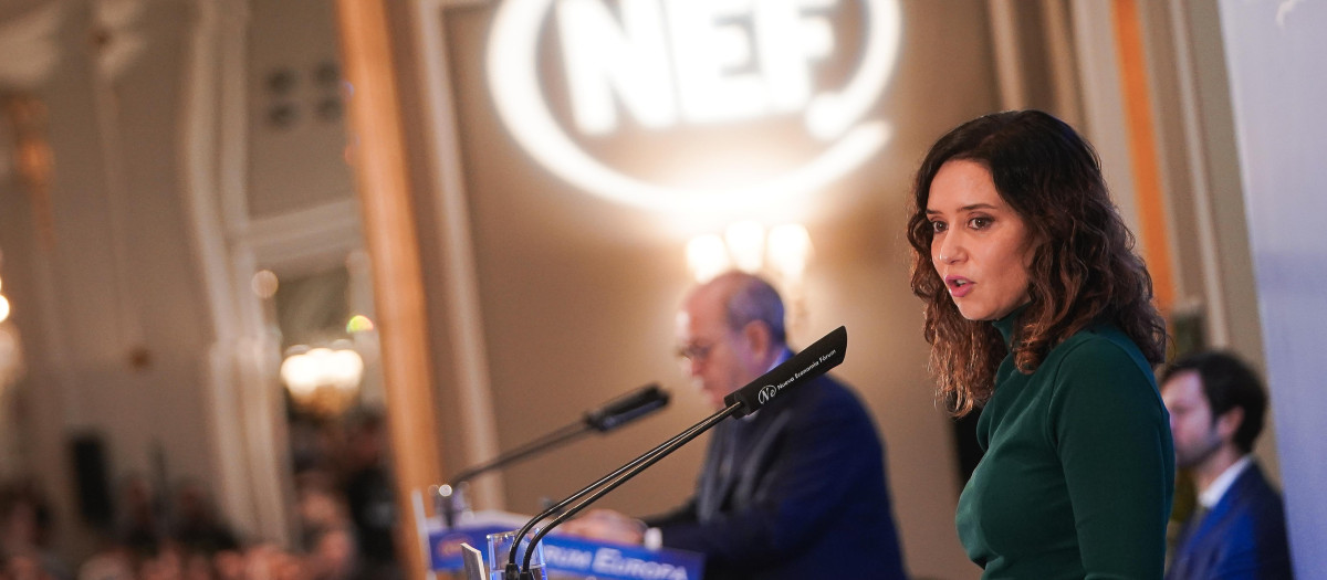 La presidenta de la Comunidad de Madrid, Isabel Díaz Ayuso