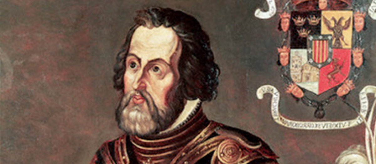 Retrato de Hernán Cortés