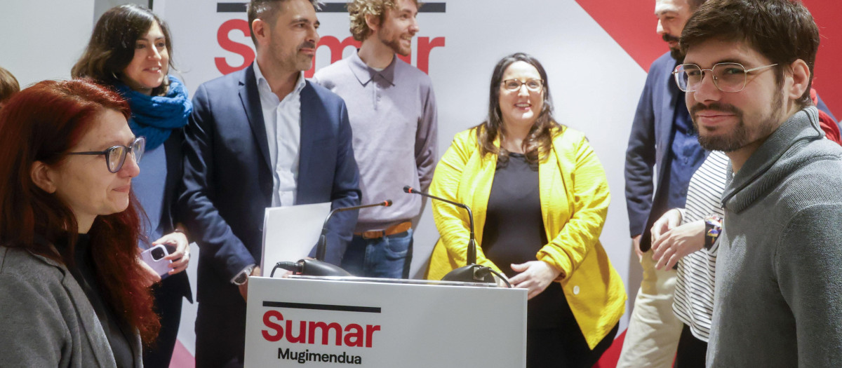Miembros de Sumar Mugimendua en una imagen reciente