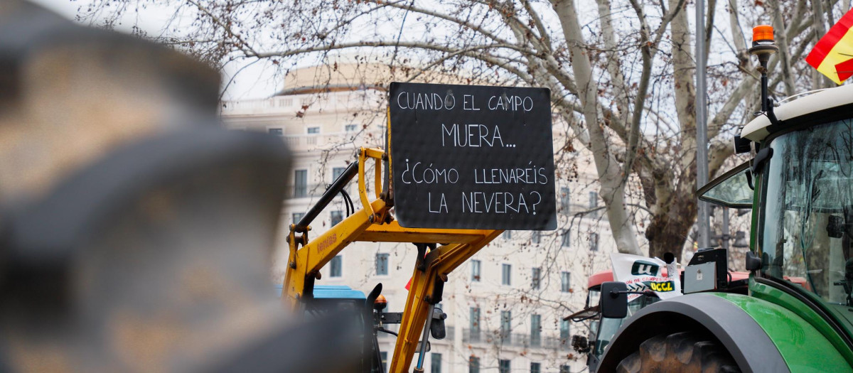 Imagen de la reciente tractorada en Madrid.